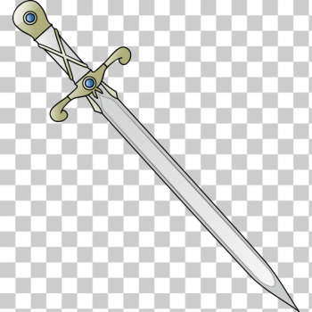 SVG Long sharp sword tilted vector image SVG Long sharp sword tilted vector image