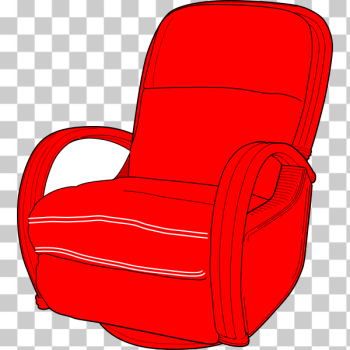 SVG Lounge Chair Red SVG Lounge Chair Red