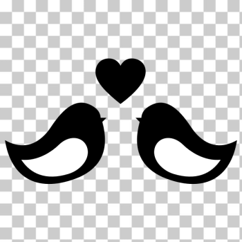 SVG Love birds silhouette SVG Love birds silhouette