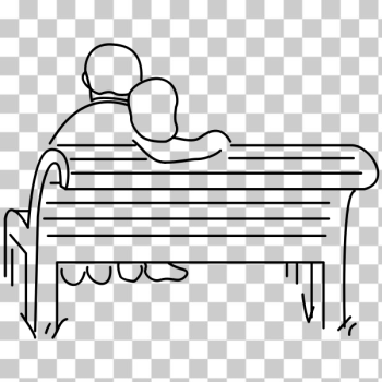 SVG Lovers on a bench SVG Lovers on a bench