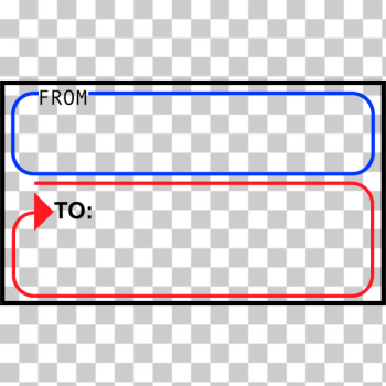 SVG Mail label SVG Mail label