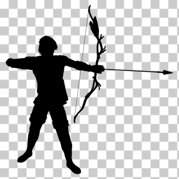SVG Male Archer Silhouette SVG Male Archer Silhouette