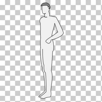 SVG Male body silhouette vector SVG Male body silhouette vector