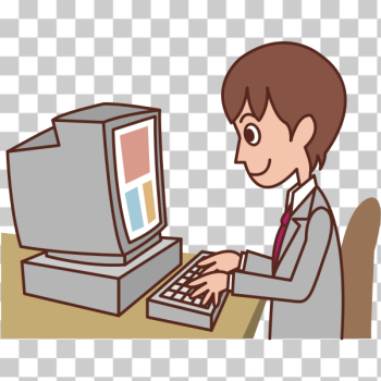 SVG Male PC user SVG Male PC user