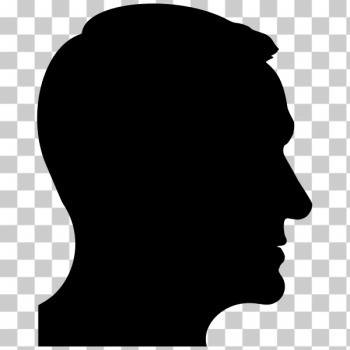 SVG Man Head Silhouette Profile SVG Man Head Silhouette Profile