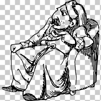SVG Man in armchair SVG Man in armchair