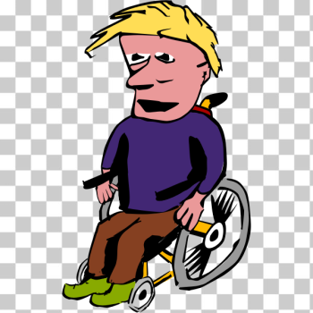 SVG Man in wheelchair SVG Man in wheelchair
