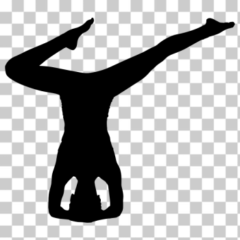 SVG Man on his head SVG Man on his head