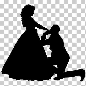 SVG Man proposing SVG Man proposing