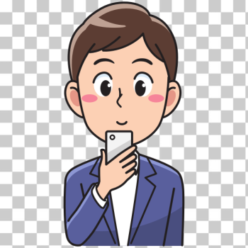 SVG Man using a smartphone SVG Man using a smartphone
