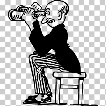 SVG man using binoculars SVG man using binoculars