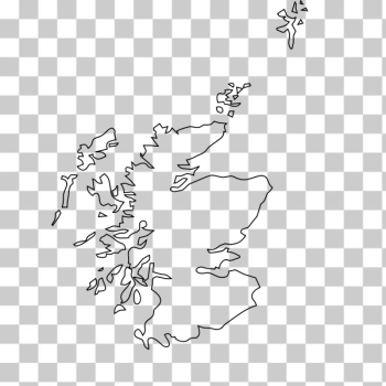 SVG Map of Scotland vector drawing SVG Map of Scotland vector drawing