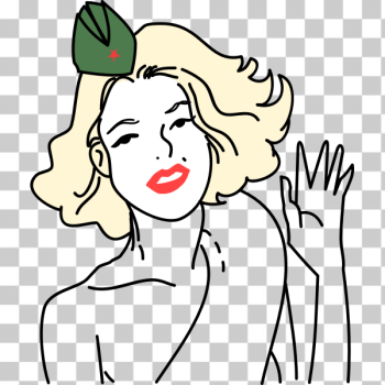 SVG Marilyn Monroe in Soviet Army by Rones SVG Marilyn Monroe in Soviet Army by Rones