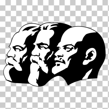 SVG Marx Engels and Lenin portrait vector image SVG Marx Engels and Lenin portrait vector image