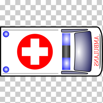 SVG Medical van top view vector illustration SVG Medical van top view vector illustration