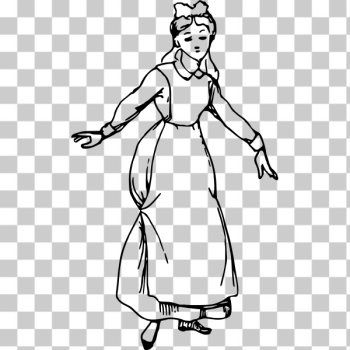 SVG Medieval girl SVG Medieval girl