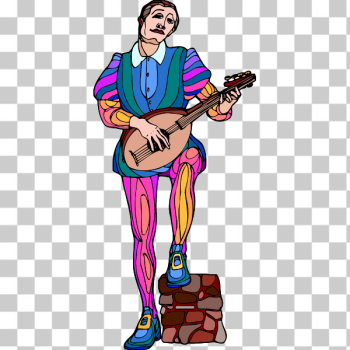 SVG Medieval musician SVG Medieval musician