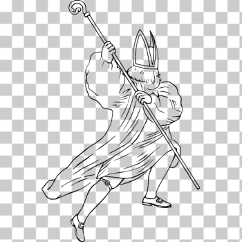 SVG Medieval Pope SVG Medieval Pope
