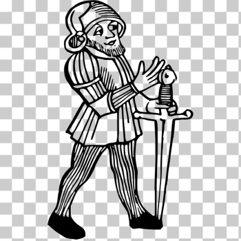 SVG Medieval swordsman SVG Medieval swordsman