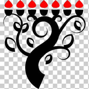 SVG Menorah vector image SVG Menorah vector image
