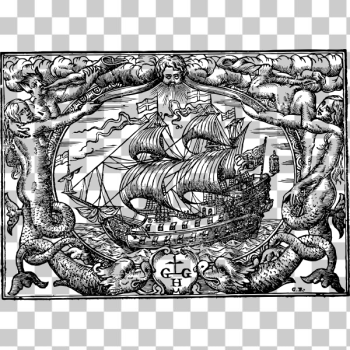 SVG Mermaids and ship SVG Mermaids and ship