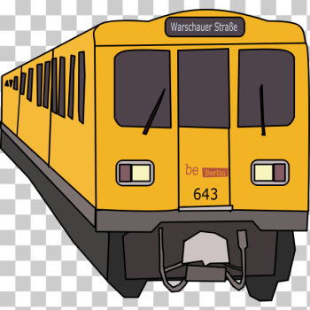 SVG Metro train Berlin SVG Metro train Berlin