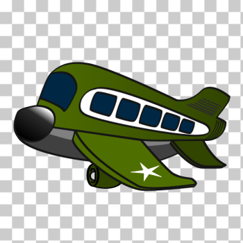 SVG Military airplane cartoon vector