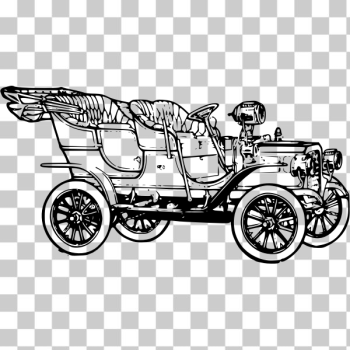 SVG Model T 1906 car vector image SVG Model T 1906 car vector image