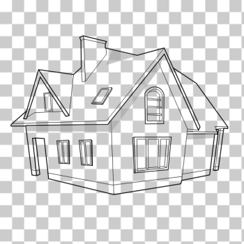 SVG Modern house