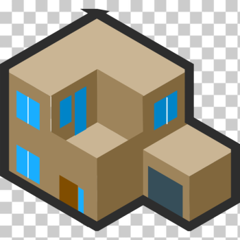 SVG Modern house drawing