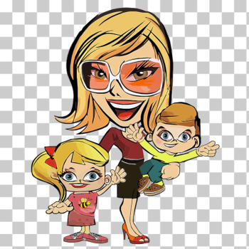 SVG Mom and two kids SVG Mom and two kids