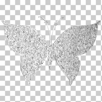SVG Monochromatic Tiled Butterfly Silhouette SVG Monochromatic Tiled Butterfly Silhouette