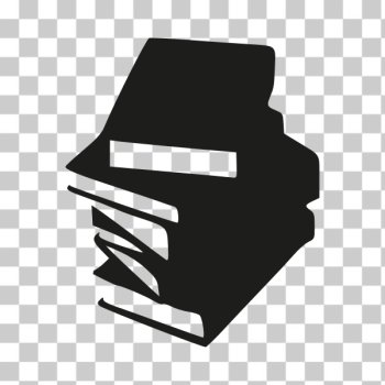 SVG Monochrome icon of stacked books SVG Monochrome icon of stacked books