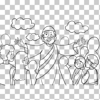SVG Moses with people SVG Moses with people