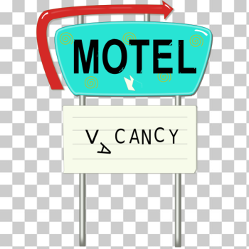 SVG Motel ad vector image SVG Motel ad vector image