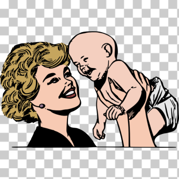 SVG Mother and baby image SVG Mother and baby image