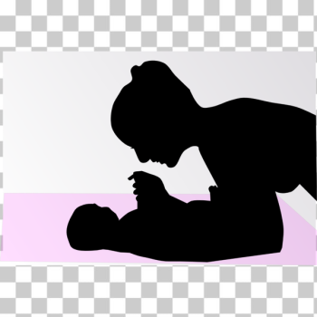 SVG Mother and baby playing SVG Mother and baby playing
