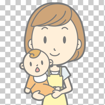 SVG Mother and baby vector illustration SVG Mother and baby vector illustration