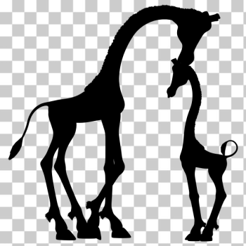 SVG Mother and child giraffe SVG Mother and child giraffe