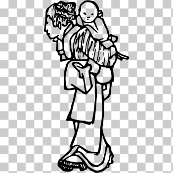 SVG Mother and child vector SVG Mother and child vector