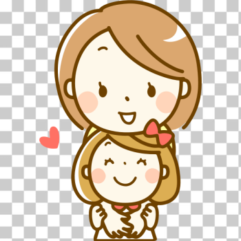 SVG Mother and daughter hugging SVG Mother and daughter hugging