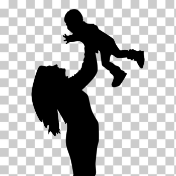 SVG Mother and son