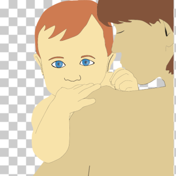 SVG Mother and son vector image