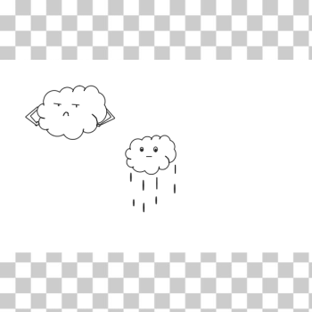 SVG Mother cloud and baby cloud SVG Mother cloud and baby cloud