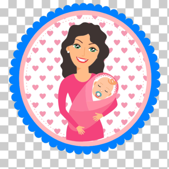 SVG Mother holding a baby illustration SVG Mother holding a baby illustration