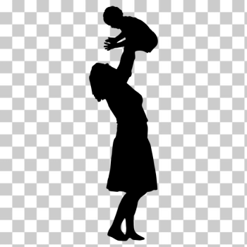 SVG Mother playing with child SVG Mother playing with child