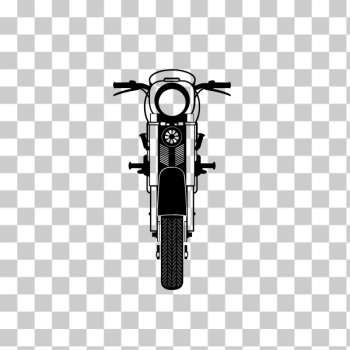 SVG Motorbike silhouette front view SVG Motorbike silhouette front view