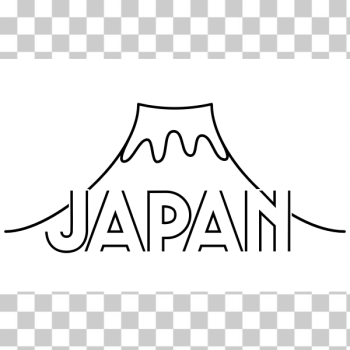 SVG Mount Fuji with Japan typeface SVG Mount Fuji with Japan typeface