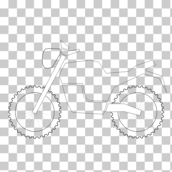 SVG Mountain bike classic outline SVG Mountain bike classic outline