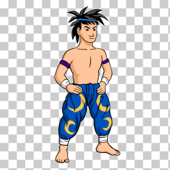 SVG Muay Thai fighter